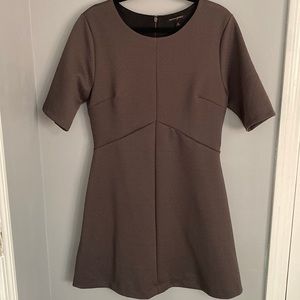 Banana Republic gray, a-line, short,textured dress in size 14